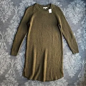 Madewell Dresses Madewell Curvedhem Sweater Dress In Heather